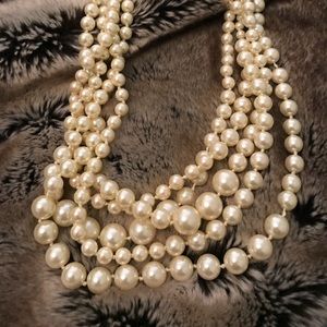 J. Crew Multi-strand Pearl Necklace